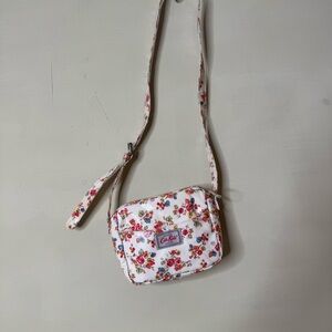 Cath Kidston Floral Crossbody Bag - White and Pink